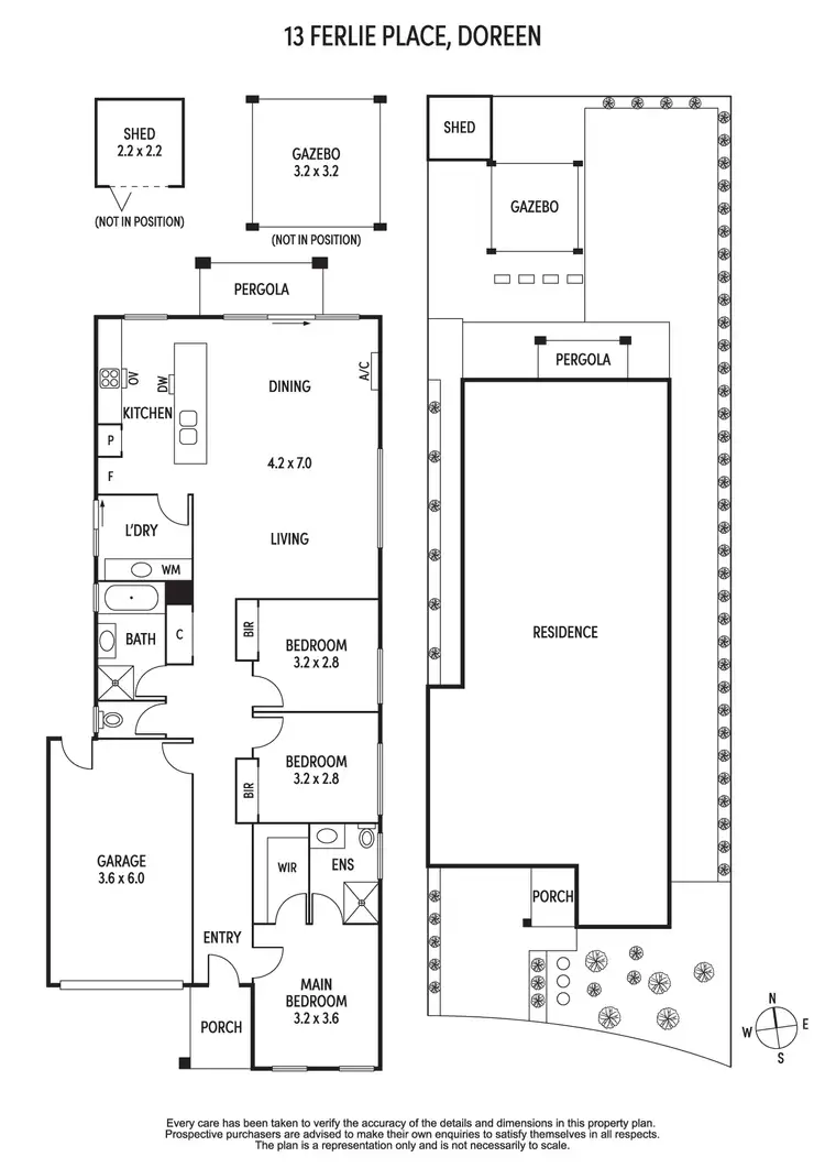 Floorplan of Homely house listing, 13 Ferlie Place, Doreen VIC 3754
