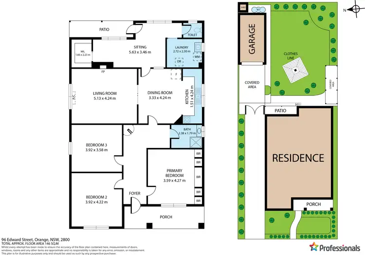 Floorplan of Homely house listing, 96 Edward Street, Orange NSW 2800