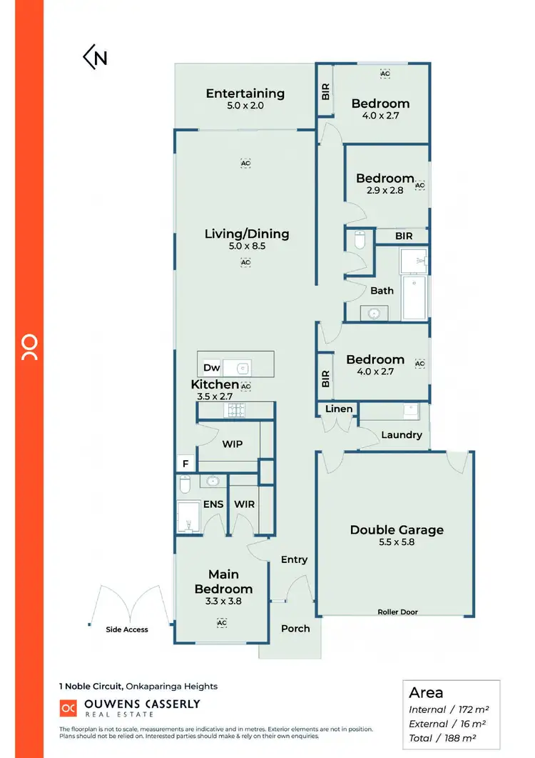 Floorplan of Homely house listing, 1 Noble Circuit, Onkaparinga Heights SA 5163