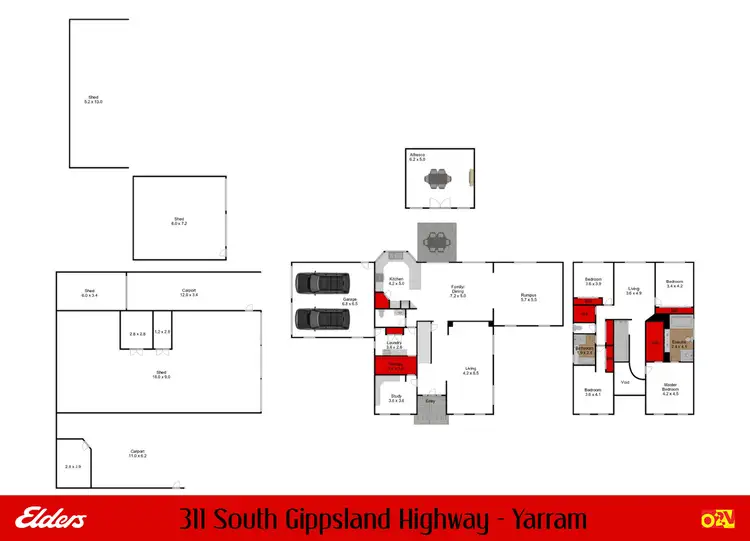 Floorplan of Homely house listing, 311 South Gippsland Highway, Yarram VIC 3971