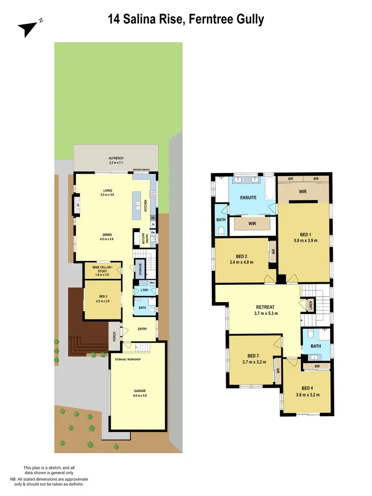 Floorplan of Homely house listing, 14 Salina Rise, Ferntree Gully VIC 3156