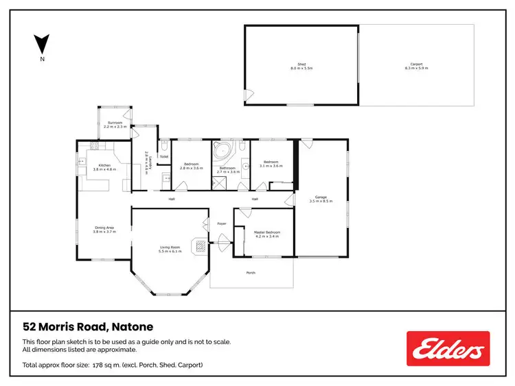 Floorplan of Homely rural property listing, 57A Morris Road, Natone TAS 7321