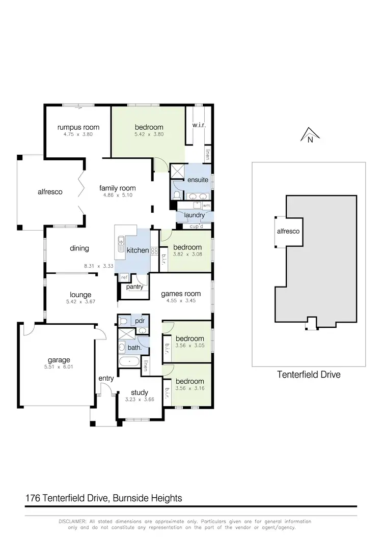 Floorplan of Homely house listing, 176 Tenterfield Drive, Burnside Heights VIC 3023