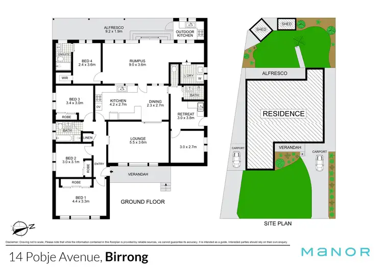 Floorplan of Homely house listing, 14 Pobje Avenue, Birrong NSW 2143