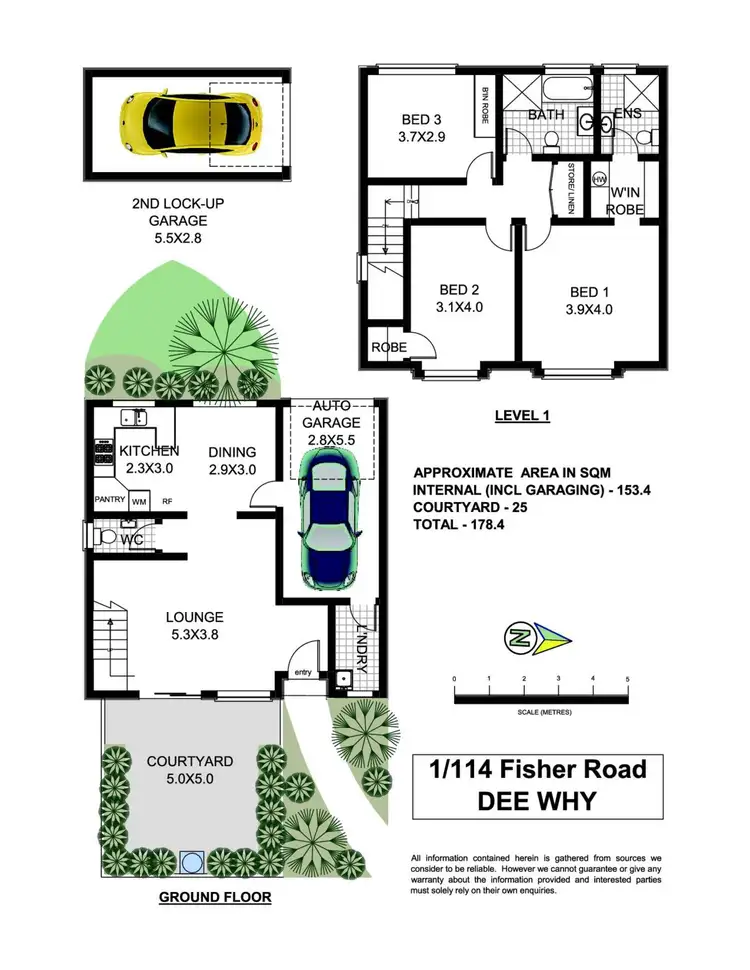 Floorplan of Homely townhouse listing, 1/114 Fisher Road, Dee Why NSW 2099