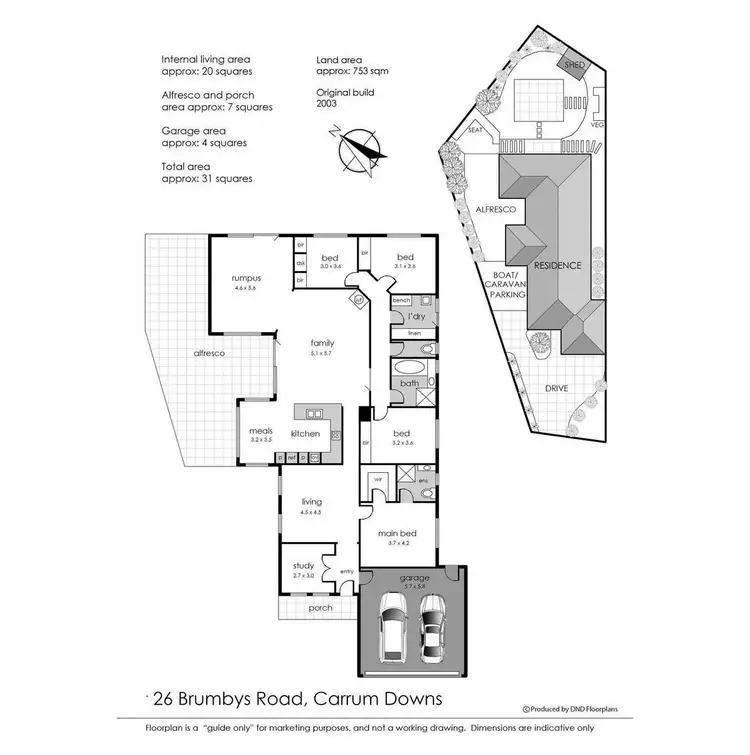 Floorplan of Homely house listing, 26 Brumbys Road, Carrum Downs VIC 3201