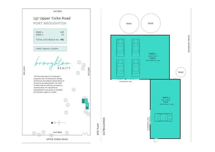 Floorplan of Homely land listing, 137 Upper Yorke Road, Port Broughton SA 5522