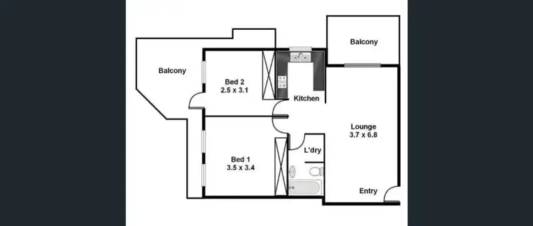 Floorplan of Homely unit listing, 23/97-99 Arthur Street, Strathfield NSW 2135