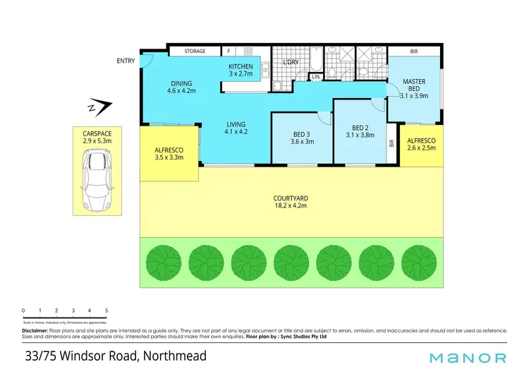 Floorplan of Homely apartment listing, 33/75-83 Windsor Road, Northmead NSW 2152