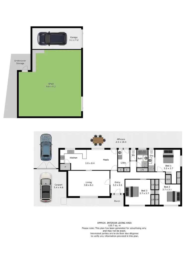Floorplan of Homely house listing, 25 Howlong Road, Rutherglen VIC 3685