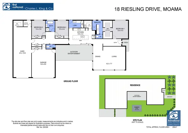 Floorplan of Homely house listing, 18 Riesling Drive, Moama NSW 2731