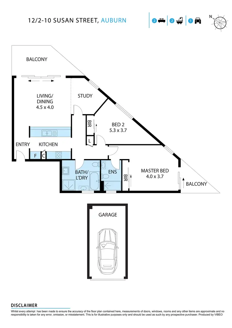 Floorplan of Homely unit listing, 12/2-10 Susan Street, Auburn NSW 2144