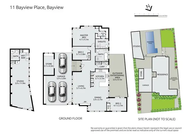 Floorplan of Homely house listing, 11 Bayview Place, Bayview NSW 2104