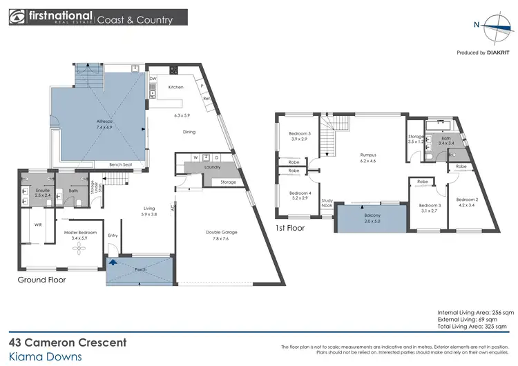 Floorplan of Homely house listing, 43 Cameron Crescent, Kiama Downs NSW 2533