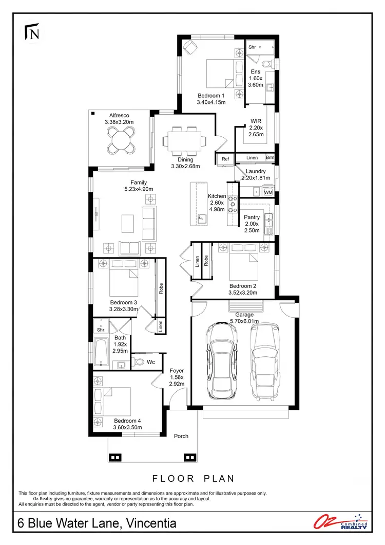 Floorplan of Homely house listing, 6 Blue Water Lane, Vincentia NSW 2540