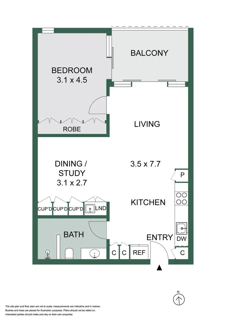 Floorplan of Homely apartment listing, 801/37 Bayswater Road, Potts Point NSW 2011
