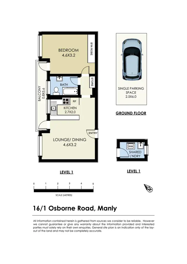 Floorplan of Homely unit listing, 16/1 Osborne Road, Manly NSW 2095