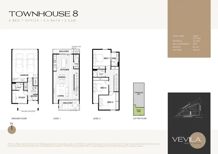 Floorplan of Homely townhouse listing, 8/20 Alexandra Avenue, Sunshine VIC 3020