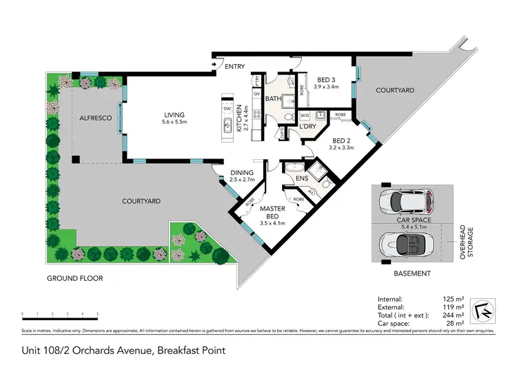 Floorplan of Homely apartment listing, 108/2-14 Orchards Avenue, Breakfast Point NSW 2137