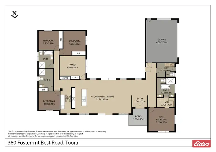 Floorplan of Homely rural property listing, 380 Foster - Mt Best Road, Foster VIC 3960
