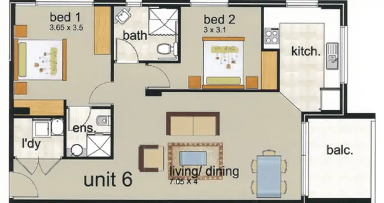 Floorplan of Homely apartment listing, 6/12-14 Clifton Street, Blacktown NSW 2148