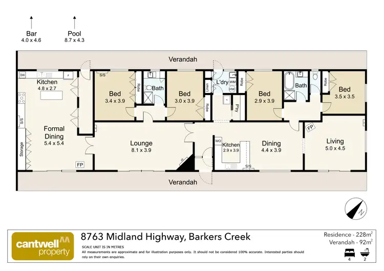 Floorplan of Homely house listing, 8763 Midland Highway, Barkers Creek VIC 3451