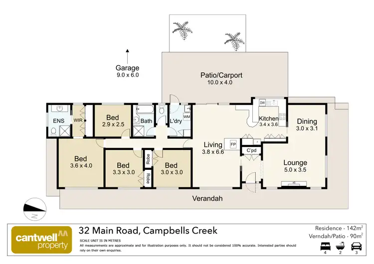 Floorplan of Homely house listing, 32 Main Road, Campbells Creek VIC 3451
