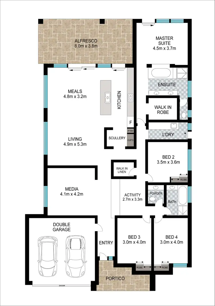 Floorplan of Homely house listing, 11 Barker Boulevard, Glen Iris WA 6230