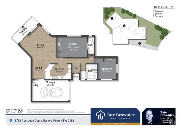 Floorplan of Homely semi-detached listing, 1/12 Aberdeen Court, Banora Point NSW 2486
