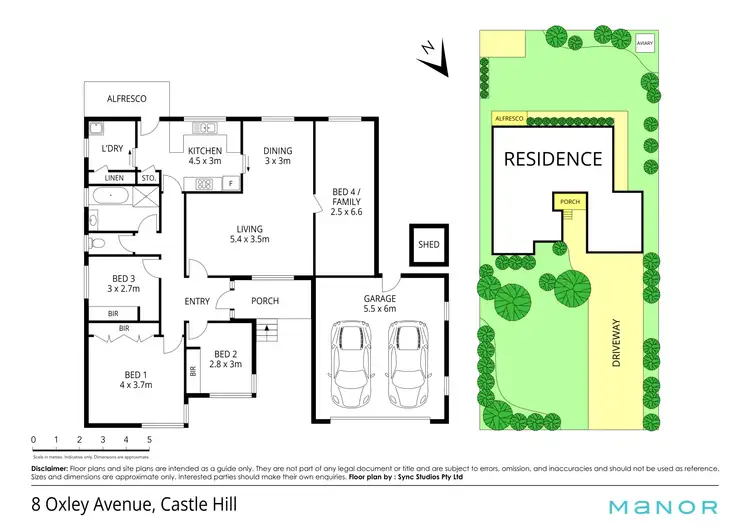 Floorplan of Homely house listing, 8 Oxley Avenue, Castle Hill NSW 2154