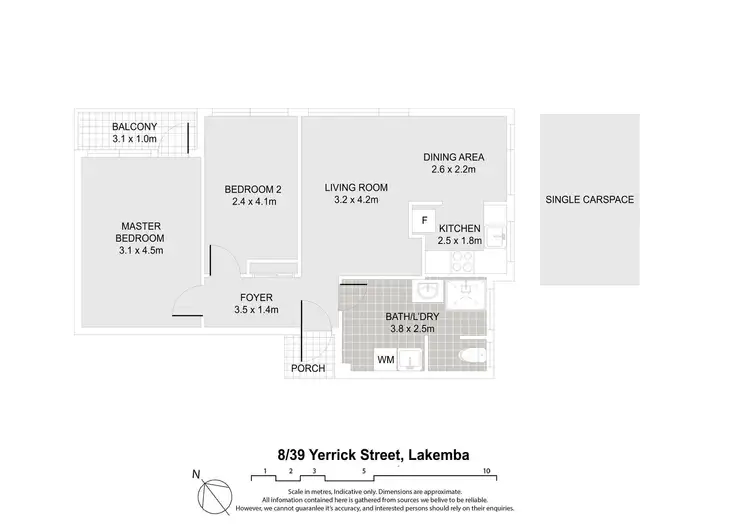 Floorplan of Homely unit listing, 8/39 Yerrick Road, Lakemba NSW 2195
