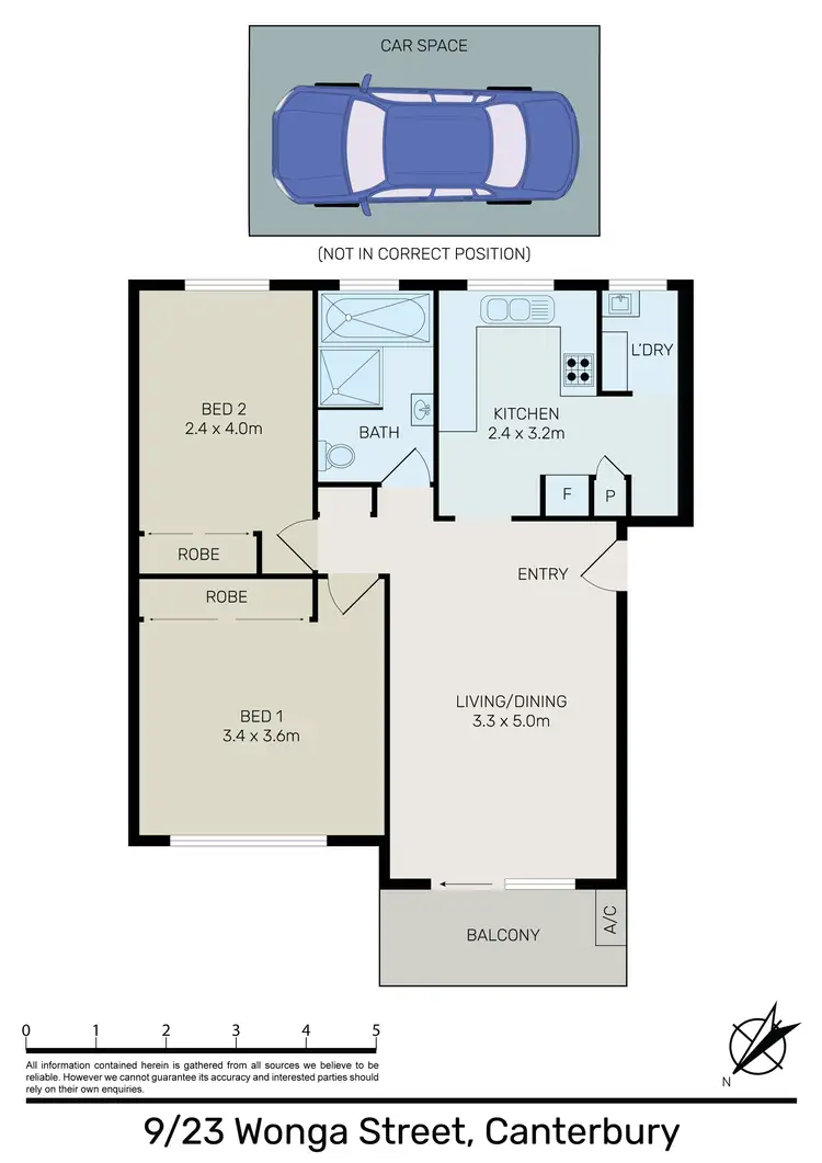 Floorplan of Homely apartment listing, 9/23 Wonga Street, Canterbury NSW 2193