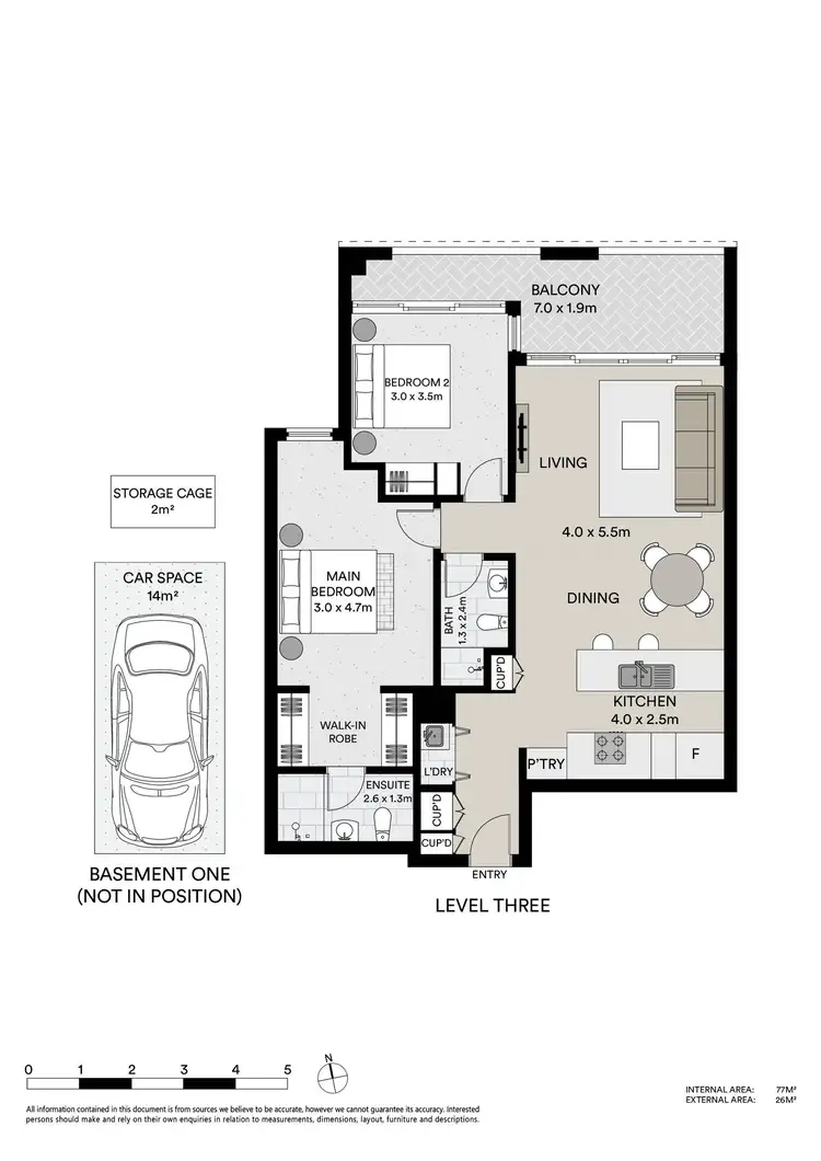 Floorplan of Homely apartment listing, 302/31 Albany Street, Crows Nest NSW 2065