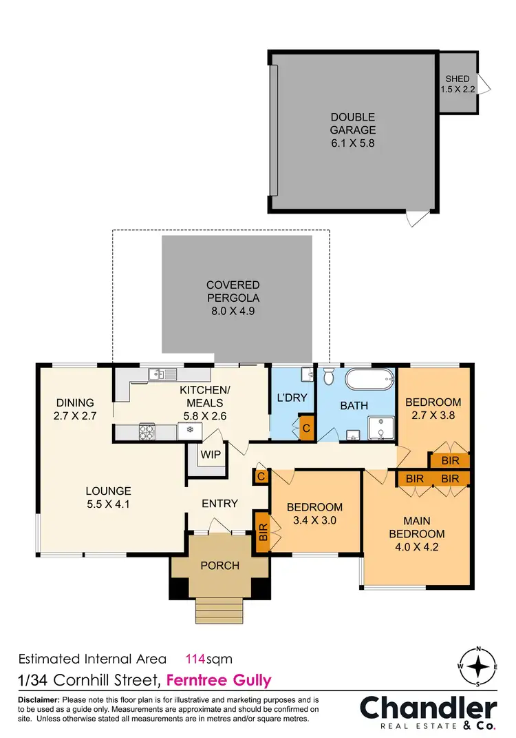 Floorplan of Homely house listing, 1/34 Cornhill Street, Ferntree Gully VIC 3156