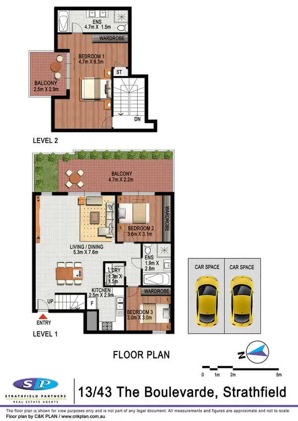 Floorplan of Homely apartment listing, 13/43 The Boulevarde, Strathfield NSW 2135