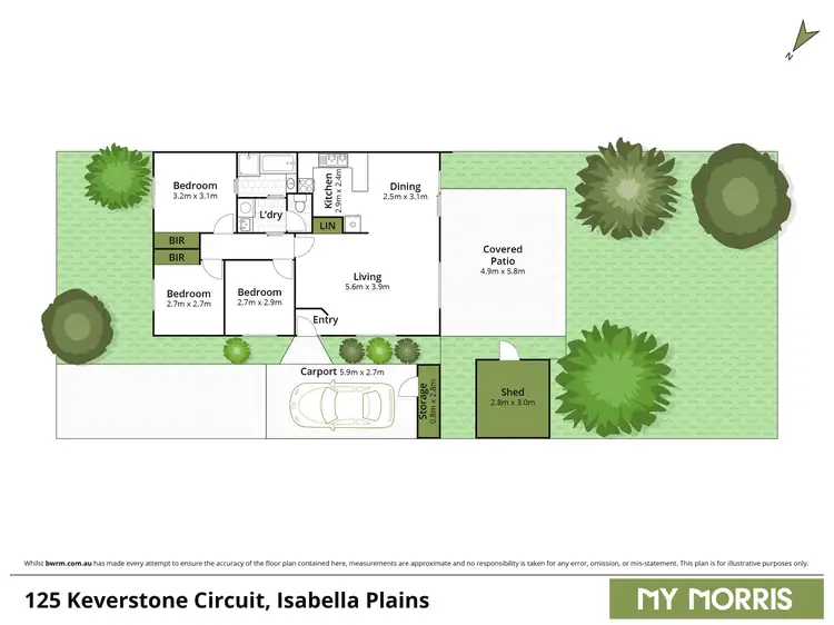 Floorplan of Homely house listing, 125 Keverstone Circuit, Isabella Plains ACT 2905