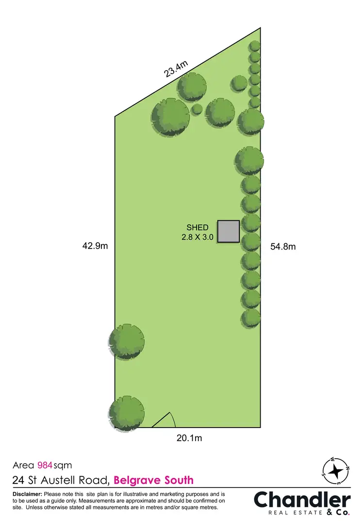 Floorplan of Homely land listing, 24 St Austell Road, Belgrave South VIC 3160