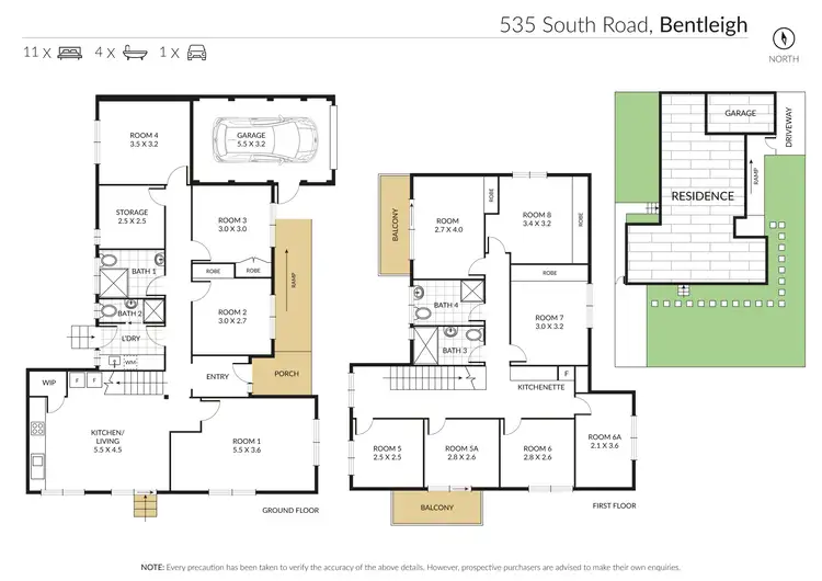Floorplan of Homely studio listing, Room 1/535 South Road, Bentleigh VIC 3204