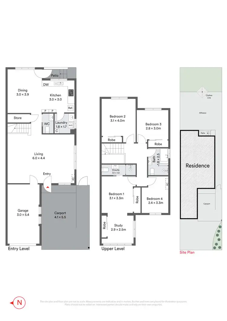 Floorplan of Homely semi-detached listing, 2/89 Saltash Street, Yagoona NSW 2199