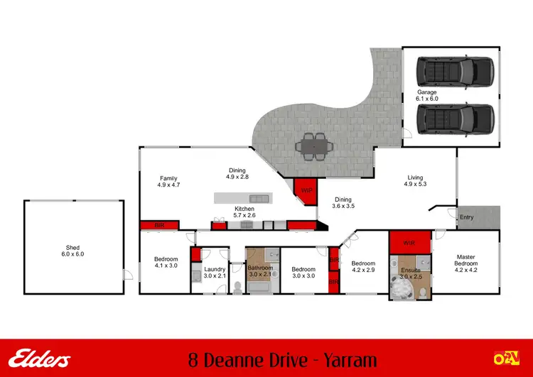 Floorplan of Homely house listing, 8 Deanne Drive, Yarram VIC 3971