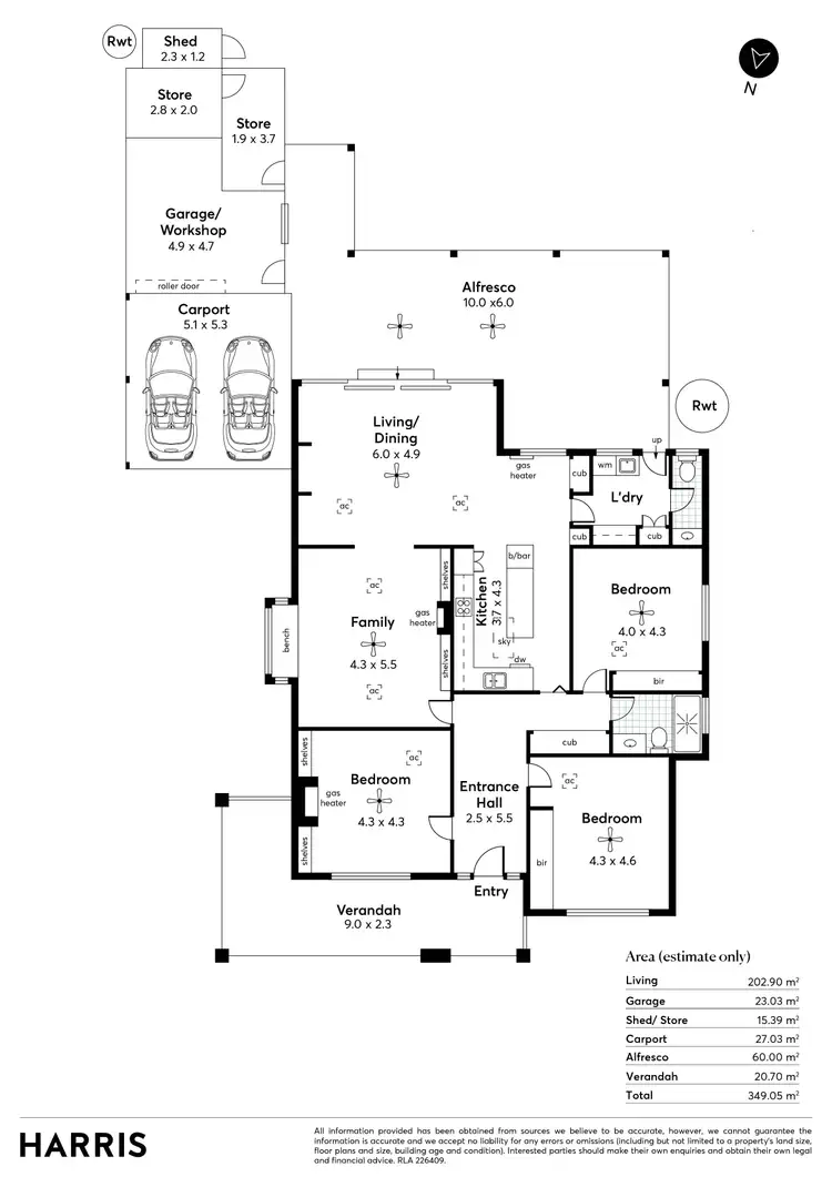 Floorplan of Homely house listing, 38 Ormond Grove, Toorak Gardens SA 5065