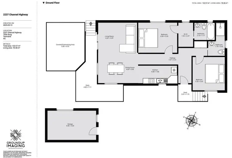 Floorplan of Homely house listing, 2237 Channel Highway, Snug TAS 7054