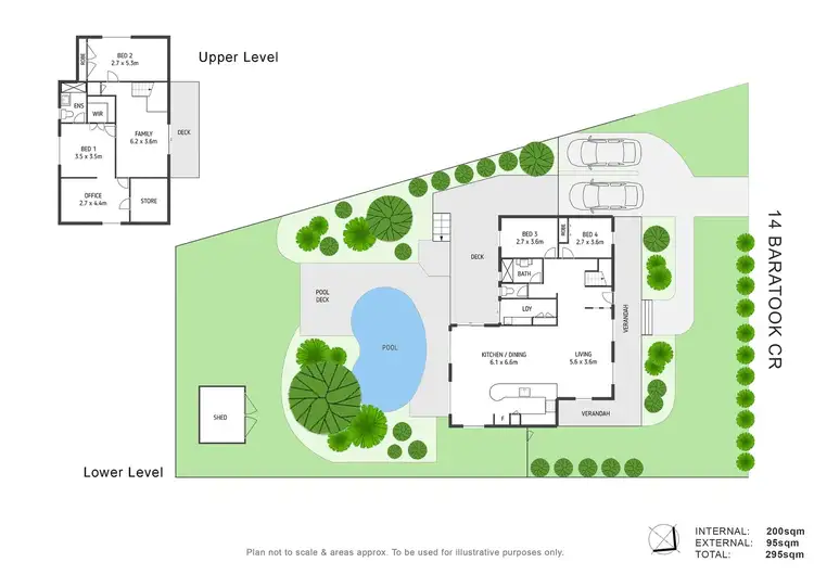 Floorplan of Homely house listing, 14 Baratook Crescent, Mount Coolum QLD 4573