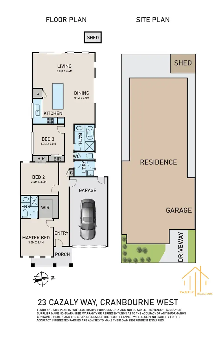 Floorplan of Homely house listing, 23 Cazaly Way, Cranbourne West VIC 3977
