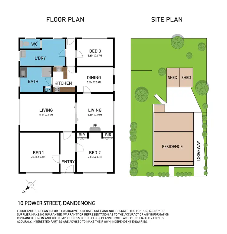 Floorplan of Homely house listing, 10 & 12 Power Street, Dandenong VIC 3175