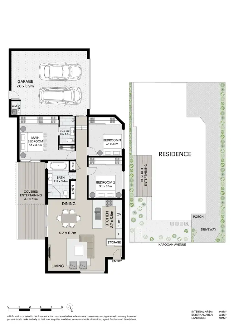 Floorplan of Homely semi-detached listing, 13 Karooah Avenue, Blue Bay NSW 2261