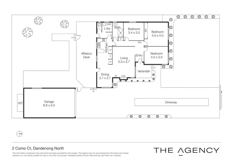 Floorplan of Homely house listing, 2 Como Court, Dandenong North VIC 3175