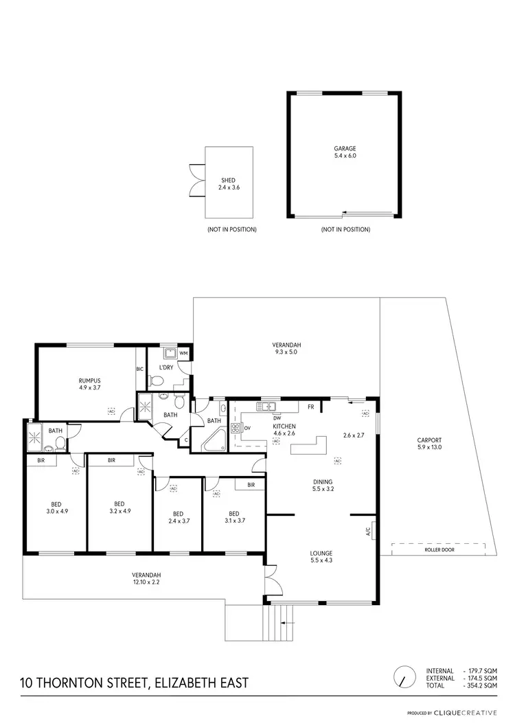 Floorplan of Homely house listing, 10 Thornton Street, Elizabeth East SA 5112