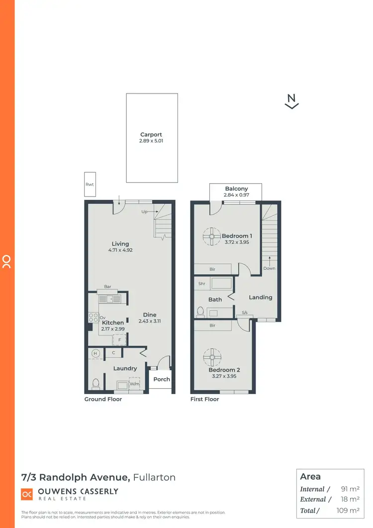 Floorplan of Homely townhouse listing, 7/3 Randolph Avenue, Fullarton SA 5063