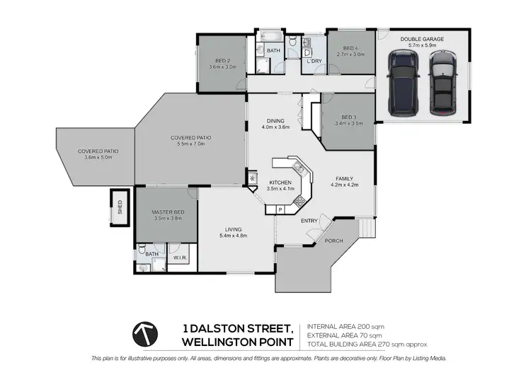 Floorplan of Homely house listing, 1 Dalston Street, Wellington Point QLD 4160
